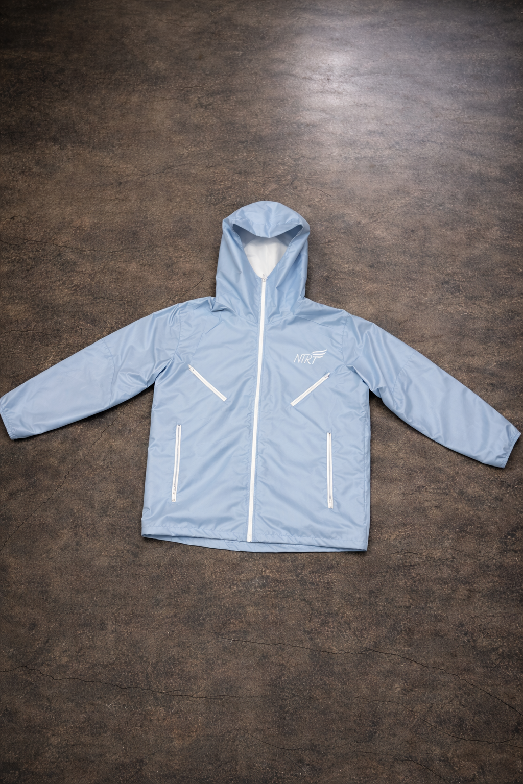 Baby blue windbraker