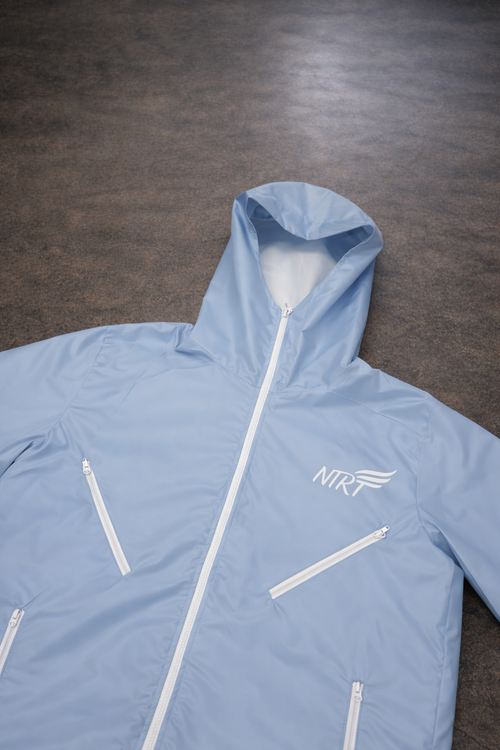 Baby blue windbraker